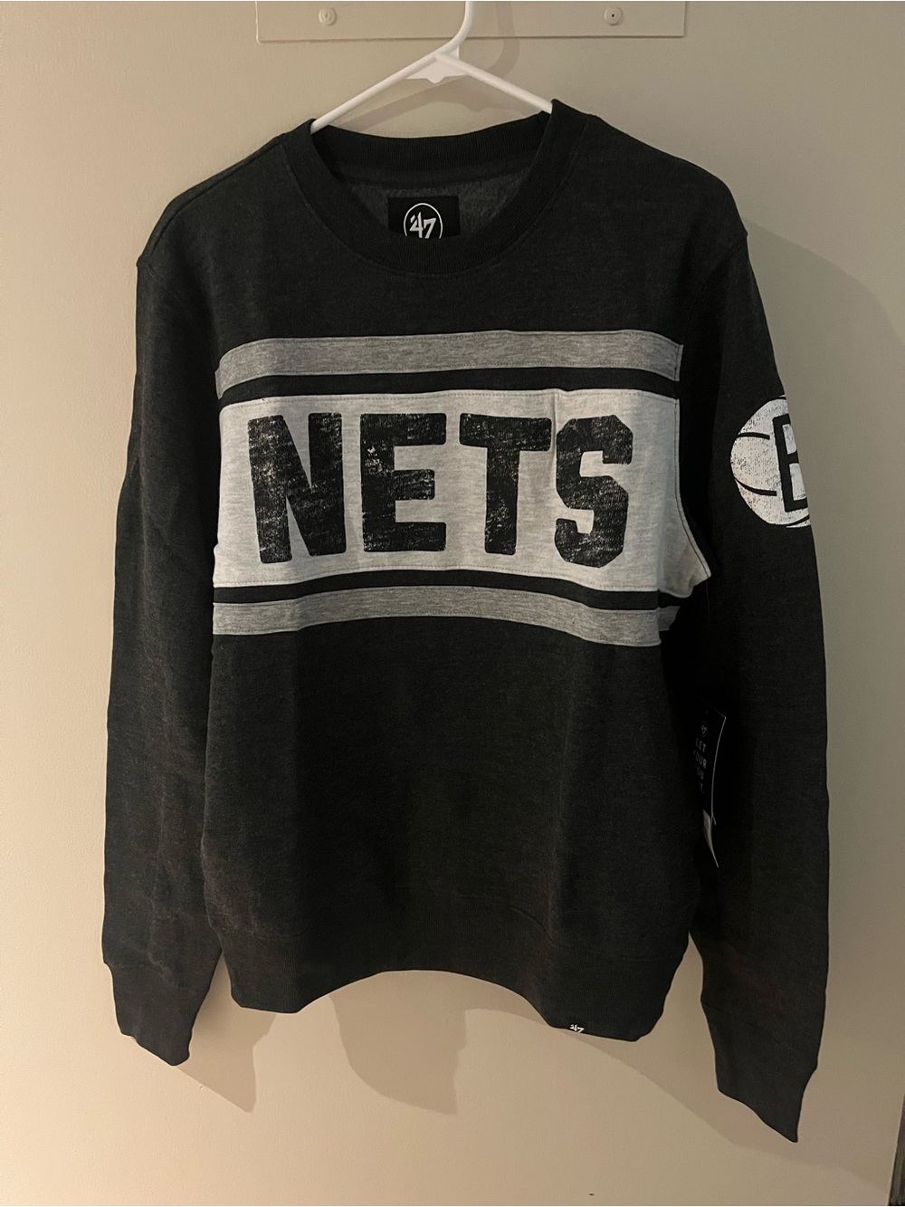 Brooklyn Nets Bypass Tribeca Crew Men’s NBA Sweatshirt